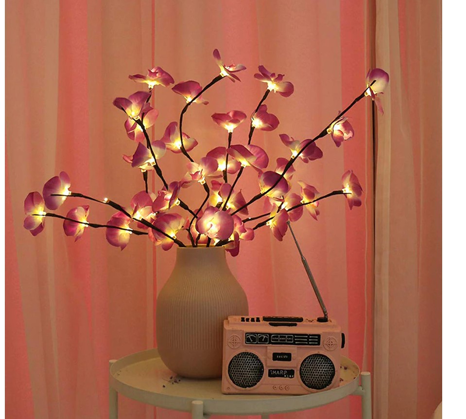 20 LEDs Decorative Flowers Set