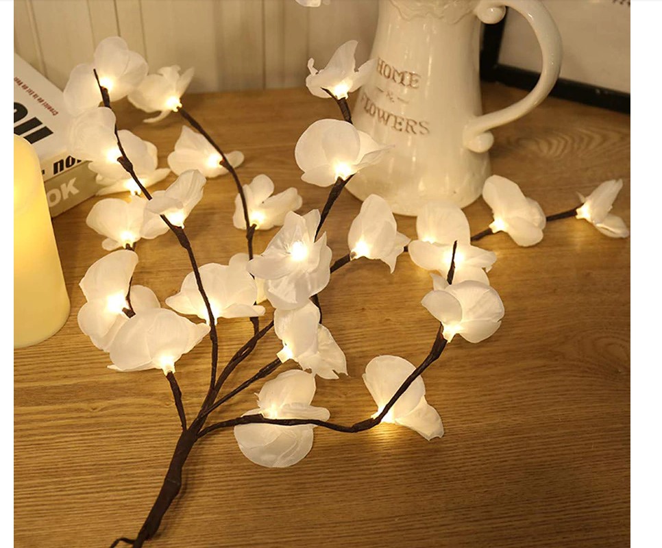 20 LEDs Decorative Flowers Set