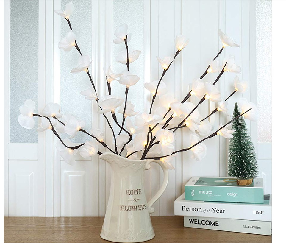 20 LEDs Decorative Flowers Set